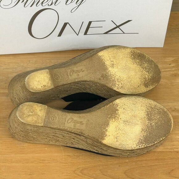 Onex Kaelyn Black Cord Wedges - Picture 6 of 6